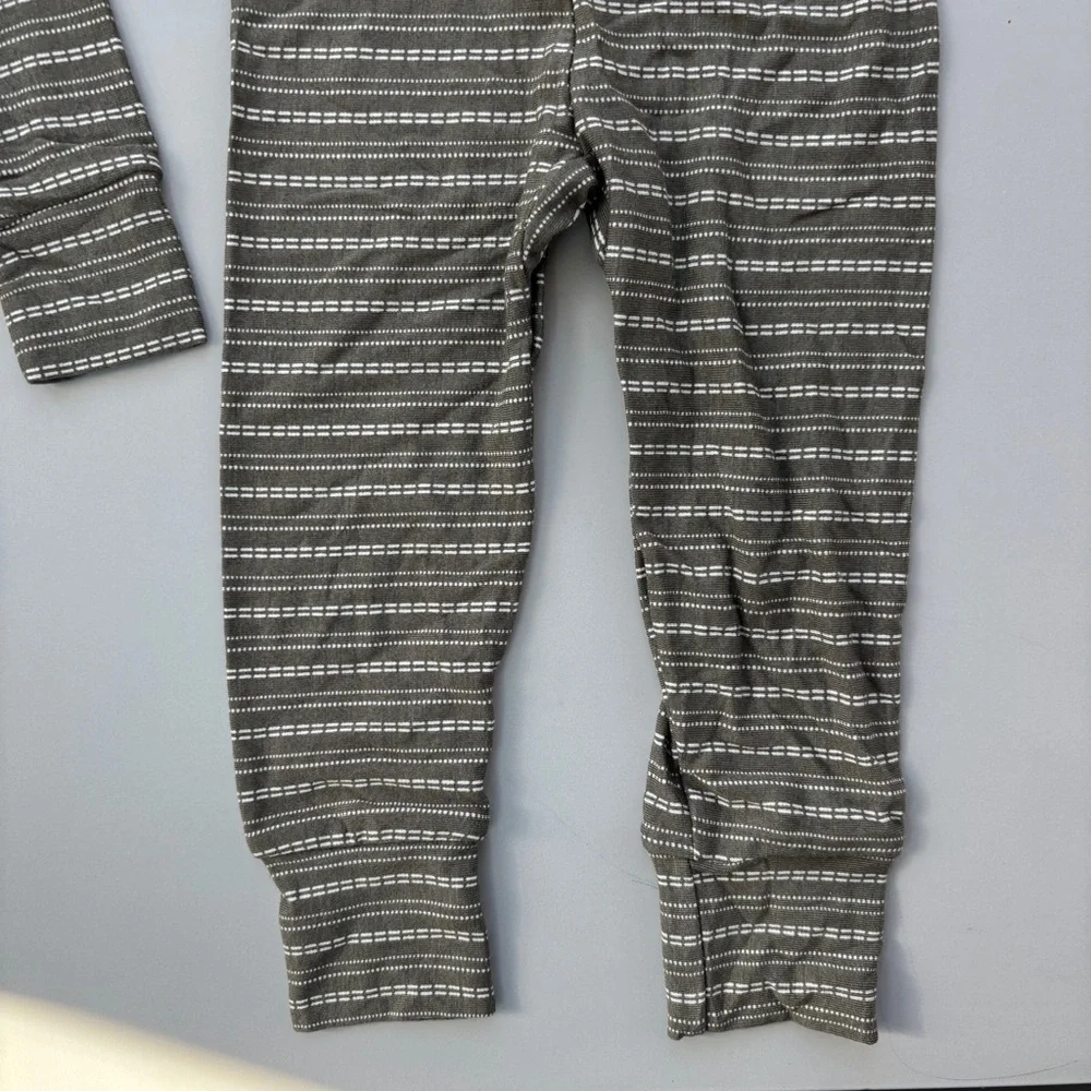 Lou Lou & Company Easton Top & Bottom Set Size 6-12M Easton Printed Gray Striped